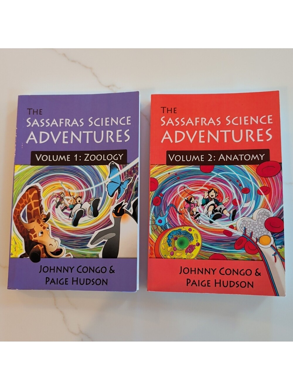 The Sassafras Science Adventures Volumes 1 & 2 Zoology Anatomy Homeschool Books